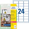 L4773-8 Film labels, water resistant, 63.5 x 33.9 mm
