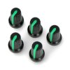 Gałka potencjometru RCL14 zielona - 6/14mm - 5szt.