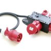 Rozdzielacz kompaktowy CEE, PCE 953.0113, 32 A, 5-pin, 400V, IP44, kabel 1,5 m, czarny