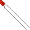 Dioda LED THT Vishay TLHR4401, czerwony, okrągły, 3 mm, 14 mcd, 60 °, 30 mA, 2 V