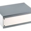Obudowa urządzeń elektronicznych, Stal walcowana na zimno, Szary, 204 x 152 x 76mm, RS PRO