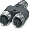 Phoenix Contact 1527618 Rozdzielacz i adapter czujnika/aktuatora SAC-3P-M12Y/2XM12FS B PE S21BK, piny: 4, 5 szt.