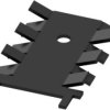 Finger shaped heatsink, (L x W x H) 35.8 x 22.8 x 5 mm, 18 K/W, black anodized, 10035019