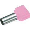 Cimco 187715 Twin ferrule Bootlace Ferrules Violet 0.25 mm² 100 pieces