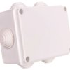 FAST-BOX Puszka hermetyczna n/t 110x80x50mm pusta IP55 biała 0244-00