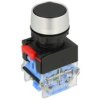 Przełącznik; przyciskowy; LAS0-A3Y-11/N; ON-(OFF)+OFF-(ON); czarny; bez podświetlenia; śrubowe; 2 pozycje; 10A; 500V AC; 22mm; 5