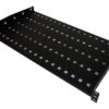 Półka Stała 19 1U Głęb. 250Mm, Czarna, 2 Punkty Mocowania Sa-P-19-1U-250-2-C