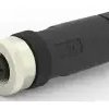 Jack, 2 pole, screw connection, screw locking, straight, T4110002021-000