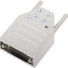 encitech 6560-0305-01 Obudowa złącza D-SUB DTZI09-K, metal, 180 °, 1 szt.