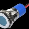 Q14F3CXXB24E Indicator LED, 24 V DC, 14 mm, wired, blue/BrC