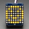 Adafruit Mini 8x8 LED Matrix with I2C Backpack - Yellow