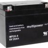 Akumulator ołowiowy multipower MP20-6 A9621, AGM, 6 V, 20 Ah