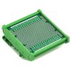 ELECTRONICS-SALON DIN Rail Mounting Carrier Housing with Prototype Board, PCB Size 77.4 x 72mm