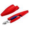 Szczypce precyzyjne tnące 150mm Slim Knips fosforowane w kaburze z asymetryczną rękojeścią KNIPEX 78 03 150 V01