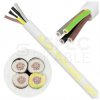 Kabel warsztatowy OWY / H05VV-F 4x4mm2 biały 300/500V giętki linka Elektrokabel