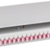 Splice box, 24 x 50/125 OM3, 12 x LC duplex, (W x H x D) 483 x 44.5 x 244 mm, gray, BA71901.24OM3
