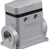 Surface mount housing, size D24, die-cast aluminum, M25, angled, cross bow locking, IP65, 1903370000
