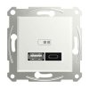 Schneider Electric EPH2770421D Asfora USB charging station white glossy