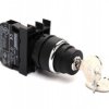 Przycisk kluczykowy, kluczyk wyciągany w każdej pozycji, 1NO+1NC, II-0-I stabilny T0-B102AC30