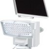 SOL-80 lampa zewnętrzna solarna LED z detektorem ruchu 8x0,5W; srebrna