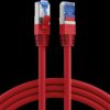 K5525FRT.0,15 Cat. 6A S/FTP patch cable, Super Flex, 0.15 m, red