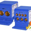 Blok rozdzielczy 1-biegunowy 192A (2x4-70 mm2/3x25-25 mm2+4x25-16 mm2) TH35 niebieski EDBM-7/N 001102423 ETI