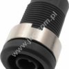 3270-SW Gniazdo bezp. 4mm, przyłącze lutowane tuleja, 25A, czarne, ELECTRO-PJP, 3270SW