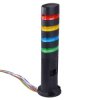LD6A-4DZQB-RYSG Red/Yellow/Blue/Green Stack Light LED Tower with Sounder & Flasher Direct Mount 24VAC/DC IDEC