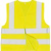 Kamizelka odblaskowa, rodzaj: Chłopiec, Dziewczynka, M, Żółty, Poliester