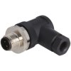 Wtyk męski kątowy 4p M12 na kab TE Connectivity