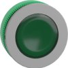 Signal light, for universal LED, illuminable, waistband round, green, front ring light gray, mounting Ø 30.5 mm, ZB5FV033C0