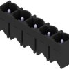 Pin header, 5 pole, pitch 7.62 mm, straight, black, 1048980000