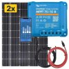 Zestaw do kampera - panel sztywny 2x 115W, regulator ładowania 15A SmartSolar