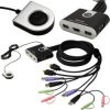 Przełącznik KVM 2-portowy Switch 2x (wtyki 2xUSB + HDMI + 2xAudio mini Jack 3,5mm) / gniazda 2xUSB + HDMI + 2xAudio mini Jack 3,