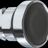 ZB4BH02 Pushbutton, front panel, Harmony XB4, 22 mm, black, latching