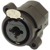 Neutrik NCJ9FI-H Combo Socket 3-Pins Black Right Angle 6.35mm XLR/Jack Plug