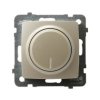 KARO Ściemniacz przyciskowo-obrotowy 40-400W 230V 50Hz zaciski gwintowe ecru perłowy ŁP-8S/m/42 OSPEL