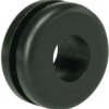 Grommet, cable Ø 4 to 5 mm, PVC, black, 633-02020