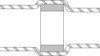 Butt connector with heat shrink insulation, transparent, 42 mm, F40876-000