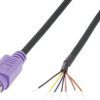 Złącze męskie DIN miniaturowe 0204097 BKL Electronic 0204097 złącze męskie proste Ilość styków: 6 fioletowy 1 szt.