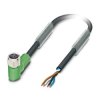 Phoenix Contact Kabel do siłownika/czujnika Złącze A M8, Prosty kąt 4 długość 10 m Rodzaj A Żeńskie Złącze B Wolny
