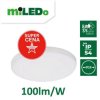 Plafoniera LED DUNO PRO 24W-NW-O okrągła Ø28 2400lm 4000K IP54 II kl. barwa neutralna biały 31241