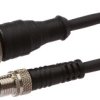 Vk200f64, Kabel Przyłączeniowy, 2M, M12 Żeński 3Pin Prosty, M8 Męski 3Pin...