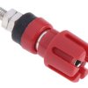 Wtyk montażowy, Czerwony, 30A, 2BA, izolacja: Tak, 4mm