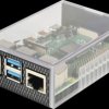 Housing for Raspberry Pi 4, carbon/transparent