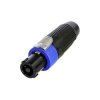 Neutrik NLT4FXXBAG Speakon Plug 4-Pin Black/Blue Metal Housing
