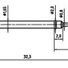 Sonda pomiarowa PTR 2021-BST-1.5N-NI-0.8