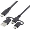 Renkforce RF-6615906 USB charging cable USB 2.0 USB-C Black 0.50 m