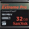 SDCFXPS-032G-X46 SanDisk Extreme Pro 160 MB/s 32 GB CF card