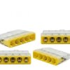Szybkozłączka, 5-krotna, max. 2,5mm2, żółta / 76004 /5szt./